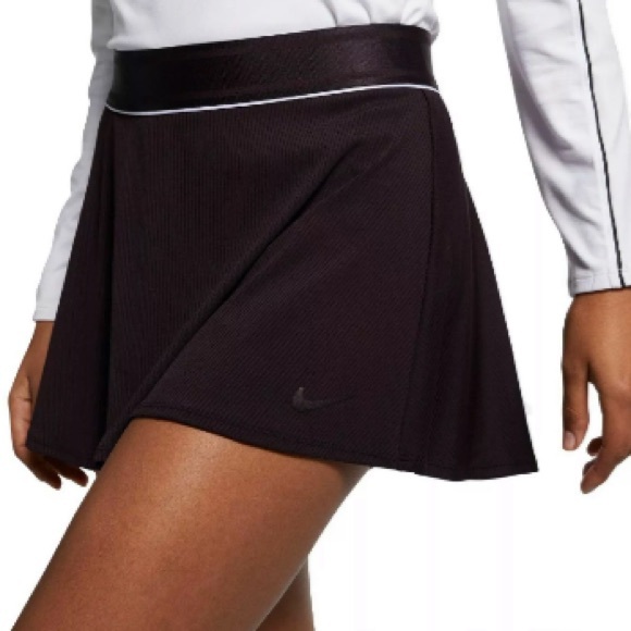 Nike Women's Court Dry Flounce Skirt Burgundy Ash